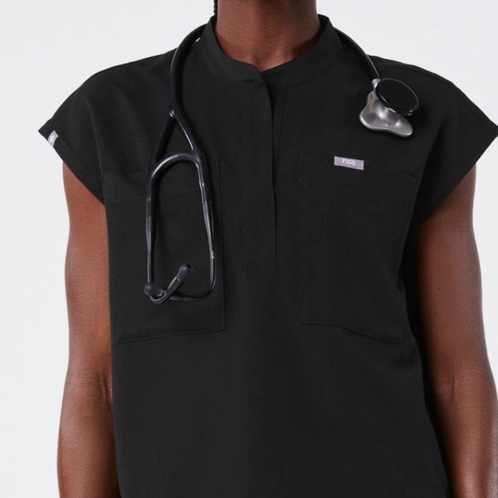 Figs Elegant Black Women Top Only limited edition style - Picture 3 of 7
